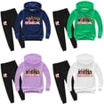 thumbnail image 2 of Roblox-Conjunto de ropa periférica para niños y niñas, Chaqueta de algodón, pantalones, 2 piezas, traje deportivo informal, regalos, 2 of 5