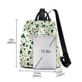 thumbnail image 3 of FORMRS Women's Travel Backpack Purse Anti-Theft Hidden Pockets Casual Shoulder Bag, Green Triangles Pattern, 3 of 7