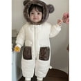 thumbnail image 6 of Gyujnb Baby Romper,Baby Boys Girls Snowsuit Winter Clothes Suit Hooded Jumpsuit Romper Bear Outfit Warm Coat Outwear Overcoat-Baby Girl Romper,Baby Boy Romper,Size:2-3 Years, 6 of 9