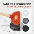 thumbnail image 3 of 2Pcs Plunger Tray - Plunger Mat Air Drying Mat for Toilet Plunger - Plunger Holder Catches Drips - Wicks Water from Plunger and Dries Quickly, White, 3 of 7