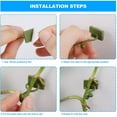 thumbnail image 4 of 100 piezas Clip de soporte para plantas trepadoras, clips autoadhesivos para plantas, clip de montaje en pared de enredadera verde, fijador de pared, clip de gancho de soporte, 4 of 5