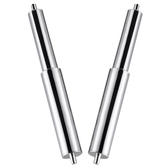 Homoyoyo 2Pcs Silver Toilet Paper Roller Replacement Rod Spring Loaded Design for Bathroom Installation