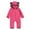 Hot Pink, variant on TUOBARR Infant Baby Girls Boys Solid Cartoon Ears Hoodie Romper Clothes Fleece Jumpsuit Pink (3M-3T)