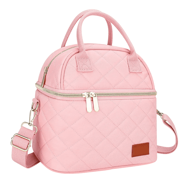 Lonchera Térmica Bloosom Para Trabajo Escolares Portátil Fiambrera Rosa