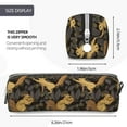 thumbnail image 3 of Haiem Squirrel Gathering Nuts Print Leather Pencil Case Art Supplies Case Zipper Pencil Pouch Stationery Storage Pencil Bag, 3 of 7