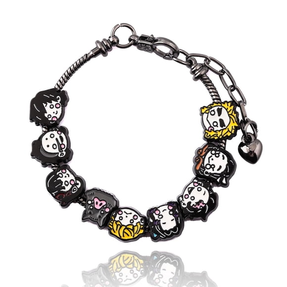Pulsera SONGCHANGJEWELRY con 9 Dijes de Personajes de Anime en Aleación