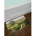thumbnail image 2 of Hobbits Bath Mat, Overhill Matamata New Zealand Movie Set Hobbit Land Village Movie Set Image, Non-Slip Plush Mat Bathroom Kitchen Laundry Room Decor, 29.5 X 17.5 Inches, Green Brown, Ambesonne, 2 of 2