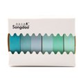 thumbnail image 1 of Estilo coreano Simple Purified Color 6PCS Cinta adhesiva Washi DIY, 1 of 8