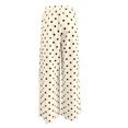 thumbnail image 5 of COMVALUE Palazzo Pants for Women Wide Leg Flowy Pants with Pockets Elastic Mid Waist Summer Beach Vacation Outfits Lightweight (Beige, M), 5 of 7