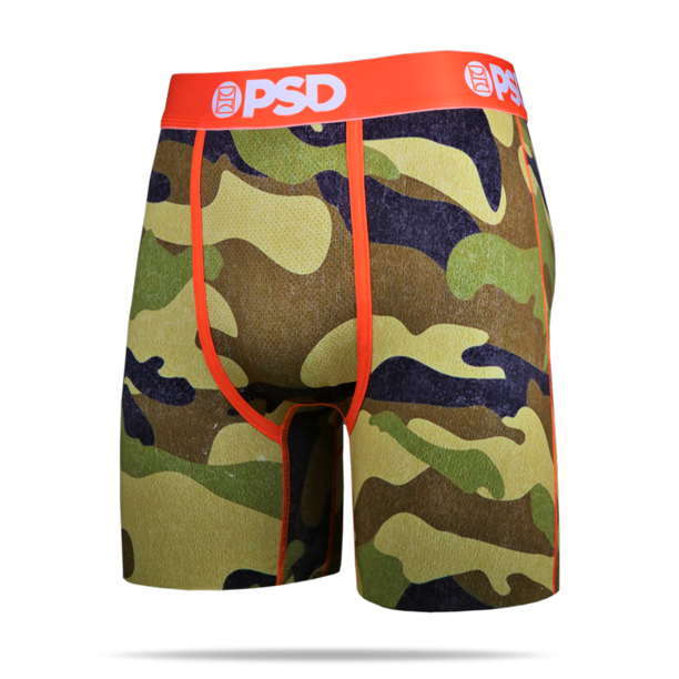 PSD PSD Underwear Men's Vintage Camo Boxer Brief 21810061 Green