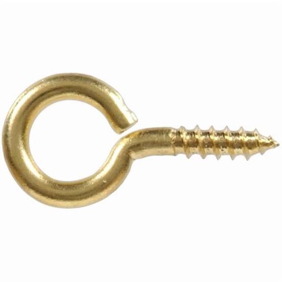 Hillman 852422 0.162 x 1.63 in. Screw Eye, Solid Brass