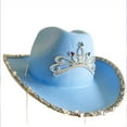 thumbnail image 2 of Baohd Robe Étoile Cool pour Adolescentes avec Chapeau de Cowboy à la Mode Rose Coloré, 2 of 6