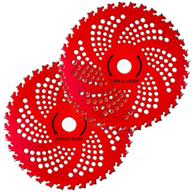 Hoja de sierra circular de 9 pulgadas y 36 dientes para recortadoras, cortacésped, desbrozadora, desbrozadora, de acero de aleación dura, accesorios para herr JASKFLY