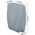 thumbnail image 4 of Housse de Protection pour Chaises Pliantes Housse pour Chaises de Jardin Anti-Vent Résistant au Vent pour Transats Transats Transats Transats Pliants, avec Sac de Transport Oxford (Gris), 4 of 4