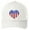 Solid White, variant on Patriotic Heart Patch USA Flag Trucker Mesh-Back Adult Hat Cap - Blue/Red/White