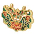 thumbnail image 4 of Colgante de cerradura retro chino, cerradura de paz retro china, colgante de cerradura artesanal colorido, colgante de cerradura de porcelana esmaltada, diseño elevado, 4 of 13