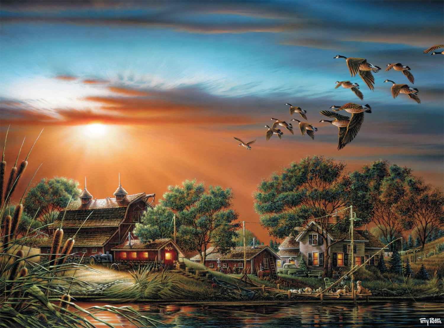 Buffalo Games 1000-Piece Terry Redlin Lazy Afternoon Jigsaw Puzzle