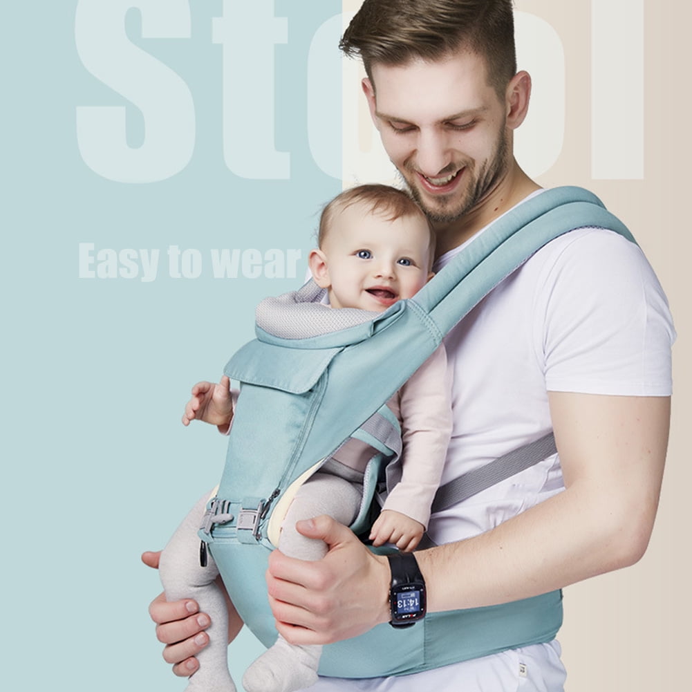 Baby Wrap Carrier with Hip Seat Dark Grey Windproof Cap Grey Cotton Sling for Infants Bite Towel as Well as 6 and 1 Convertible Backpack Babies and Toddlers 