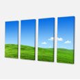 thumbnail image 2 of Calm Green Meadow - Landscape Canvas Art Print, 2 of 3