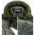 thumbnail image 6 of Fashion Winter Warm Coats for Womens Hooded Plus Size Solid Color Zipper Long Sleeve Hooded Pocket Sweater Coat Jacket, 6 of 9