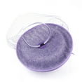 thumbnail image 6 of IDALL Fascinators Hats Tea Party Hats Women's Elegant Hat Strap Flower Feather Party Hat Hair Clip Headband Accessory Party Hats Fascinator Headband Purple One Size, 6 of 7