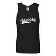 thumbnail image 1 of Go All Out City Of Philadelphia Pennsylvania Fashion Script Sleeveless Tank Top T-Shirt Women/Fitted/Mens/Flowy, 1 of 3