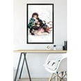 thumbnail image 6 of Demon Slayer - Tanjiro & Nezuko Snow Wall Poster, 22.375" x 34" Framed, 6 of 6