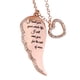 thumbnail image 1 of Collar de alas de ángel con incrustaciones en forma de corazón y collar corto de cadena de joyería para las mujeres, 1 of 4