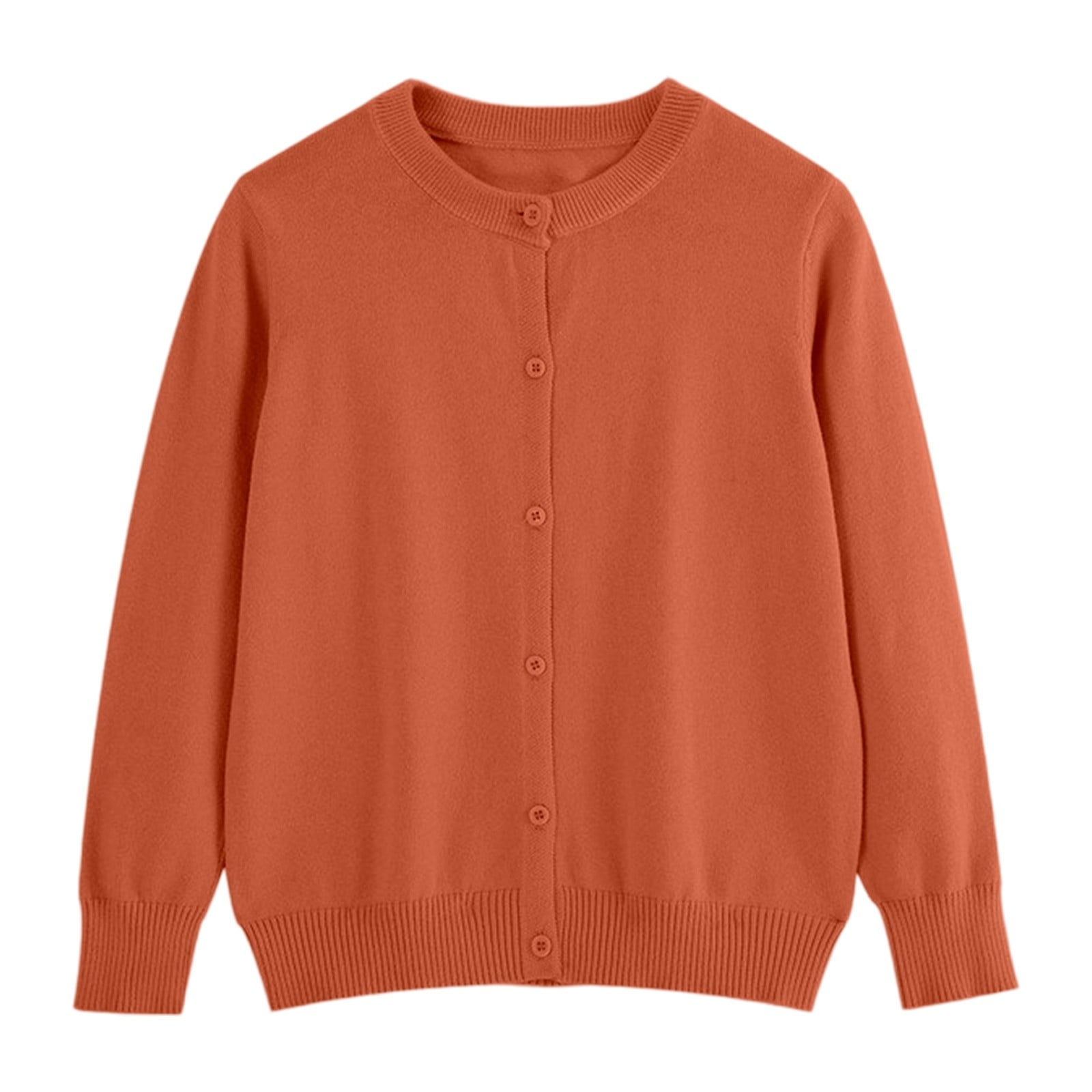 Cardigan Léger Pour Fille – Col Rond, Tricot Aéré, Style Décontracté – Parfait Pour L'été (1 à 8 Ans)