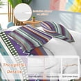 thumbnail image 3 of Modern Boho Art Bedding 3 Piece Duvet Cover Set California King, Colorful Abstract Bohemian Paisley Minimalist Microfiber Comforter Cover with Zipper Closure & Pillowcases, FadeResistant Quilt Cover, 3 of 9