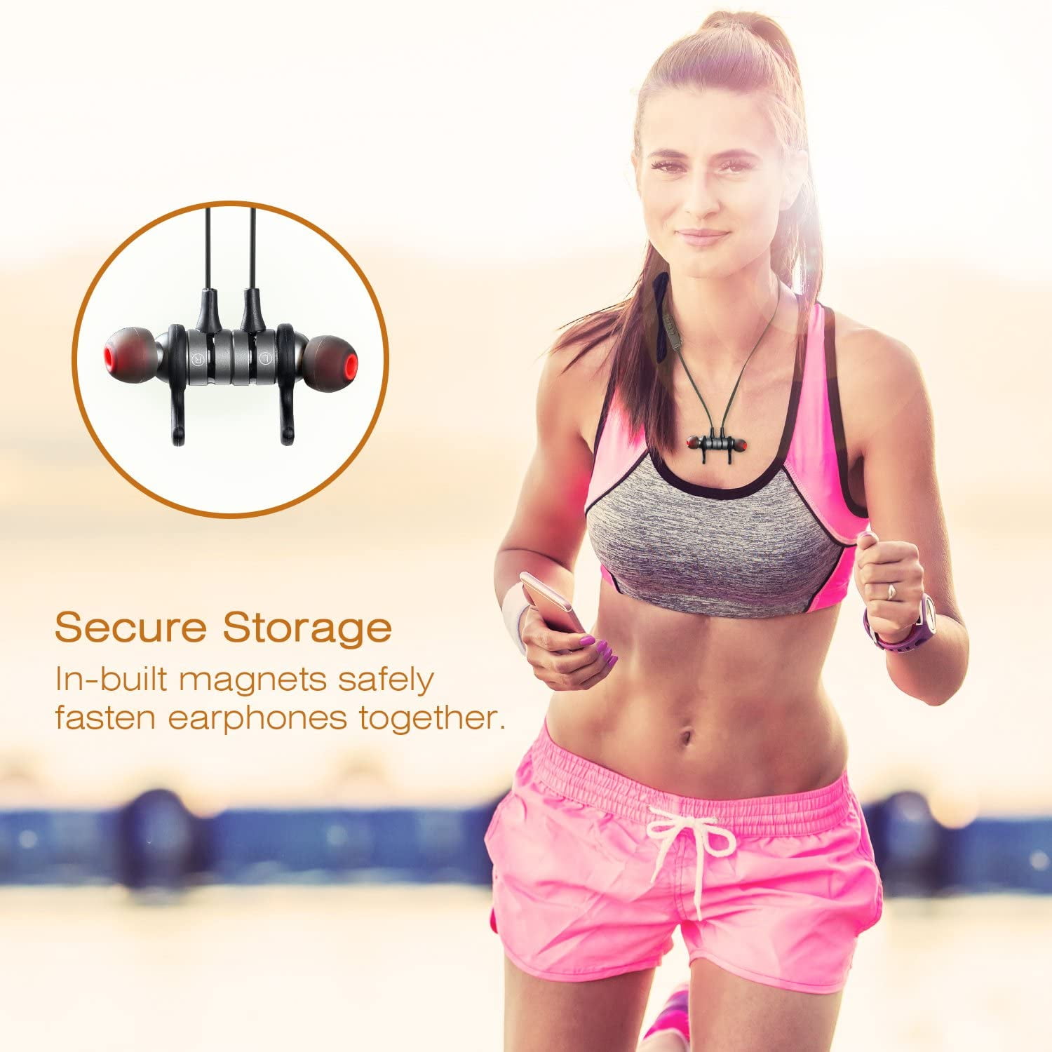 Bluetooth Headphones Black//red Parasom A1 Magnetic Microphone V4.1 Wireless Stereo Bluetooth Earphones Sport Headset In-Ear Noise Isolation Headphone Earbuds for Gym Running -Sweatproof