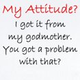 thumbnail image 2 of CafePress - Attitude I Got It From My Godmother Body Suit - Long Sleeve Cotton Baby Bodysuit, 2 of 4