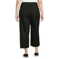 thumbnail image 3 of Terra & Sky Women's Plus Size Pull-On Wide-Leg Cropped Pants, 3 of 6
