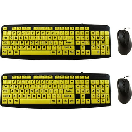 As seen on TV EZ Eyes Keyboard and Mouse, 2 pack