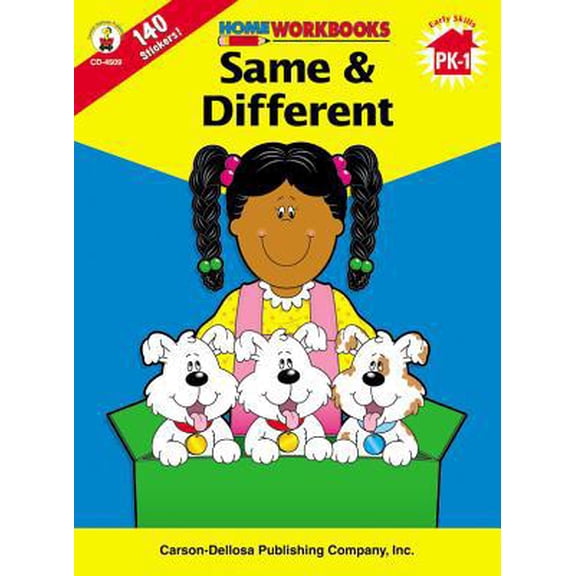 Pre-Owned Same & Different, Grades PK - 1 (Home Workbooks) (Paperback) 0887247075 9780887247071