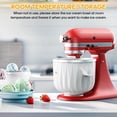 thumbnail image 6 of TOCOKEID 2QT Ice Cream Maker Attachment for KitchenAid Stand Mixers, Fits 4.5 Qt & Larger Tilt-Head/Bowl-Lift, 6 of 8