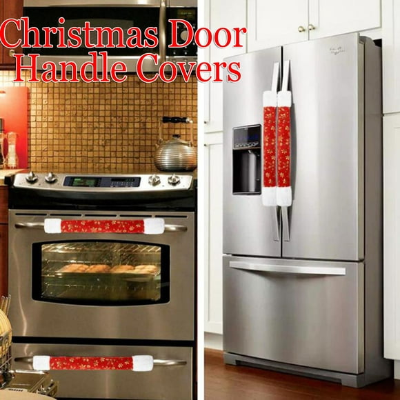 Cameland Christmas Microwave Oven Door Handle Door Glove Refrigerator Protective Glove
