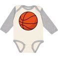 thumbnail image 3 of Inktastic Basketball Sports Ball Boys or Girls Long Sleeve Baby Bodysuit, 3 of 5