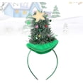 thumbnail image 4 of Diadema para árbol de Navidad, gorros navideños, aro para el pelo para árbol de Navidad, regalos de fiesta, aros para el pelo, color verde (1 unidad), 4 of 5