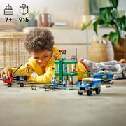 LEGO City Police Chase 60317 Bank with Helicopter, Drone and 2 Truck Toys for Kids 7 Plus Years Old, 2022 Adventures Series Building Sets