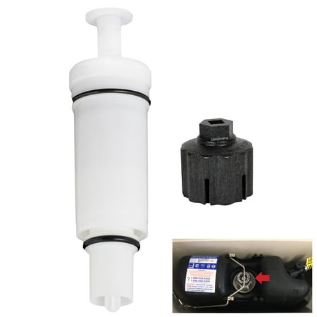 Replacement for Pressure Assist Toilet C-100500-K Flush Valve Cartridge Assembly and Removal