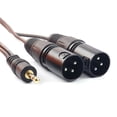 thumbnail image 3 of Cable de audio auxiliar estéreo XLR macho doble a 3,5 mm, no balanceado, XLR macho doble a TRS de 1/8 de pulgada, 1,5 m, 3 of 8