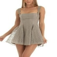 thumbnail image 2 of Women Sleeveless Mini Backless Dress Spaghetti Strap A Line Cocktail Dresses, 2 of 5