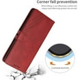 thumbnail image 3 of Compatible with Motorola Moto G 5G 2024 Wallet Case, Moto G 5G 2024 Leather Flip Folio Case with Card Holders Kickstand Magnetic Feature Shockproof Case for Moto G 5G 2024 Matte Red, 3 of 5