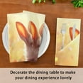 thumbnail image 6 of Satin Napkin Square 20 Inches Soft Smooth Decorative Napkins for Party Wedding Banquet and Dinner Bunny with Easter Eggs, 6 of 8
