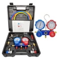 thumbnail image 4 of Car Air Conditioning Pressure Manifold Gauge Hose Kit for R22 R-410A R-134a R-404A Refrigerant Pressure Gauge Set with Box, 4 of 8