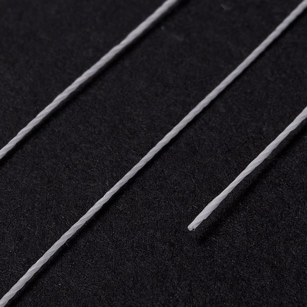 Round Waxed Polyester Thread String Micro Macrame Cord Twisted Cord for Leather Sewing Stitching Gainsboro 0.3~0.4mm 174.98 Yards(160m)/Roll