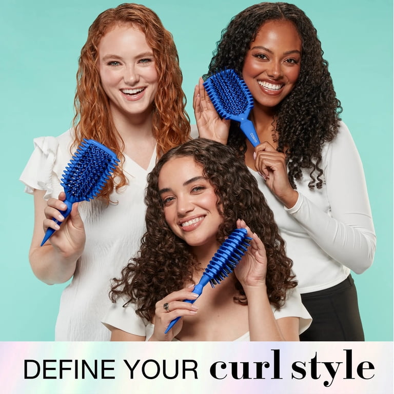 Conair Curl Define Pro Cushion Hair Brush, Blue - Walmart.com