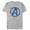 Athletic Heather, variant on Men's Marvel Avengers: Endgame Smudged Logo Graphic Tee Red Large