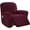 Burgundy, variant on AIGIA 4-Pieces Recliner Chair Cover Velvet Stretch Recliner Couch Covers for Reclining Chair Slipcovers Non Slip Form Fitted